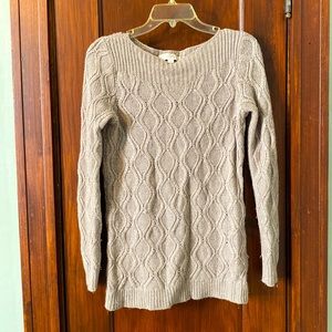 *SOLD* The Loft- Boatneck beige sweater